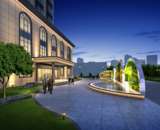 江西九江芗溪乡酒店前庭效果图